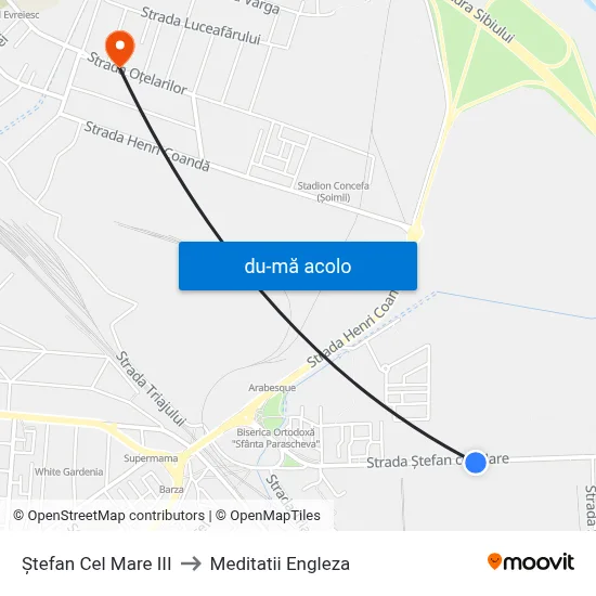 Harta de Ștefan Cel Mare III către Meditatii Engleza