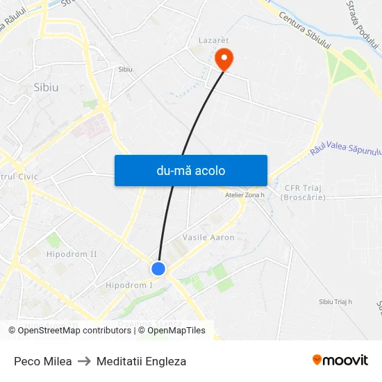 Harta de Peco Milea către Meditatii Engleza