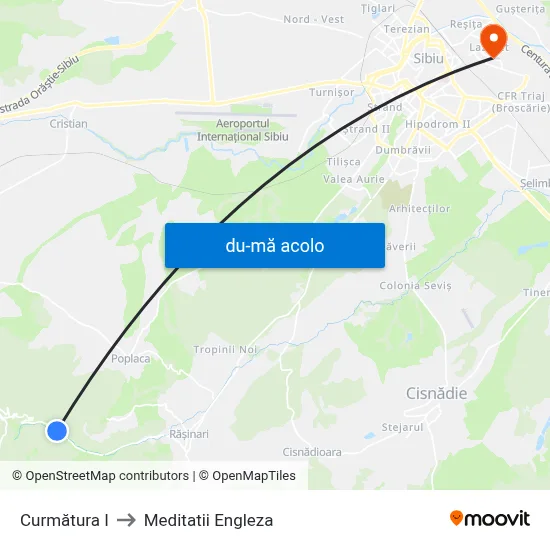 Harta de Curmătura I către Meditatii Engleza