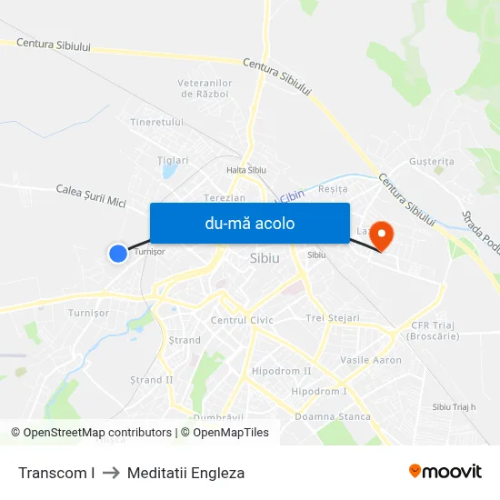 Harta de Transcom I către Meditatii Engleza