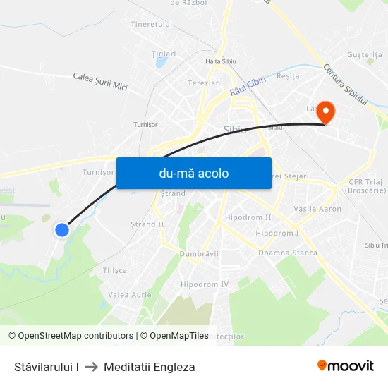Harta de Stăvilarului I către Meditatii Engleza