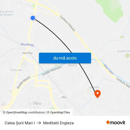 Harta de Calea Șurii Mari I către Meditatii Engleza