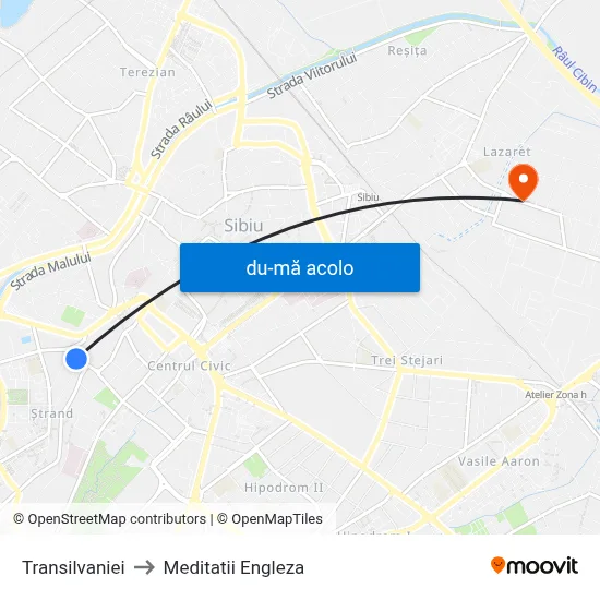 Harta de Transilvaniei către Meditatii Engleza