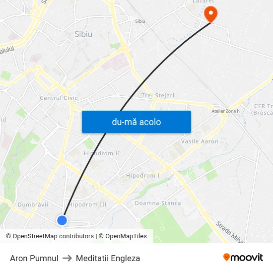 Harta de Aron Pumnul către Meditatii Engleza