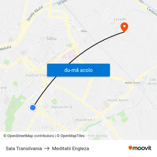 Harta de Sala Transilvania către Meditatii Engleza