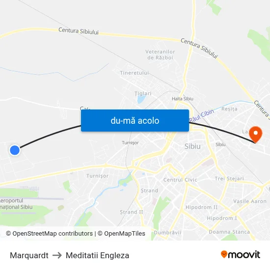 Harta de Marquardt către Meditatii Engleza