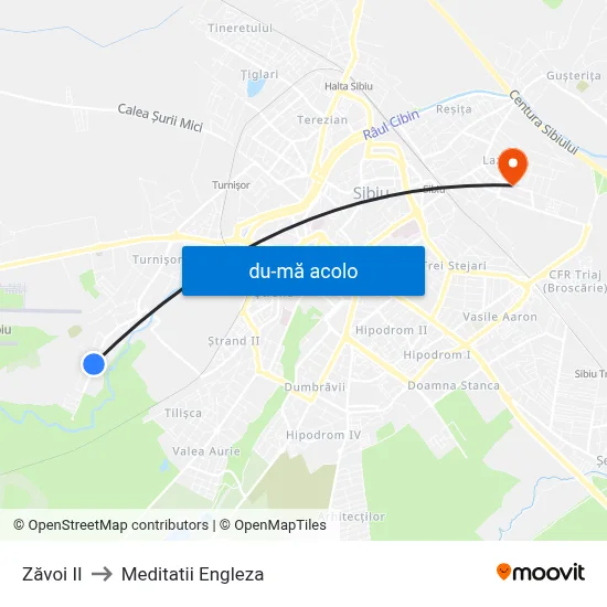 Harta de Zăvoi II către Meditatii Engleza