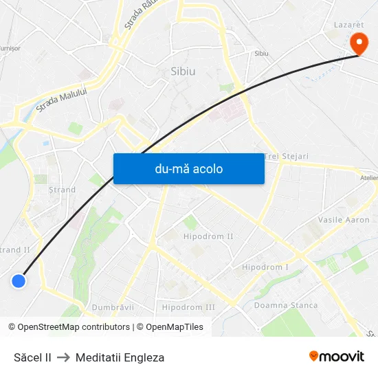 Harta de Săcel II către Meditatii Engleza