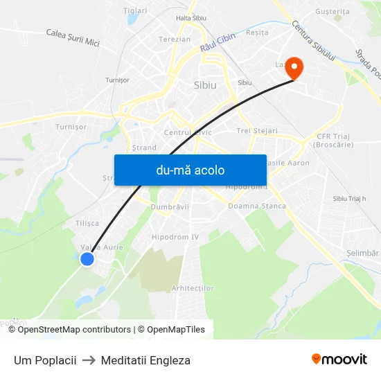 Harta de Um Poplacii către Meditatii Engleza