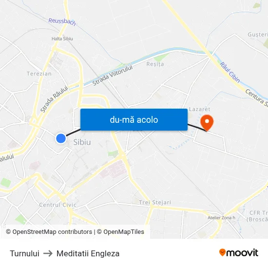 Harta de Turnului către Meditatii Engleza