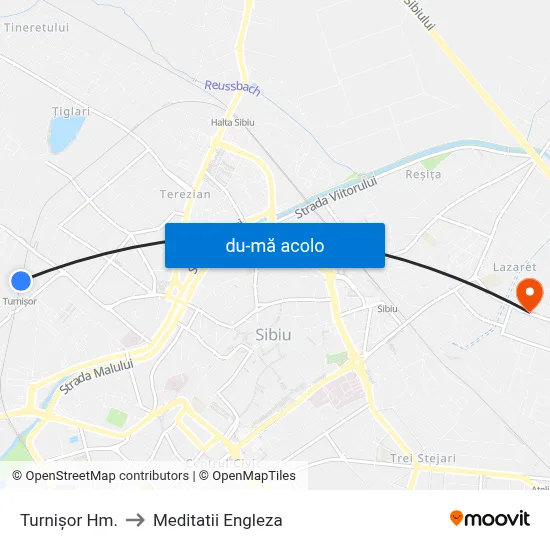 Harta de Turnişor Hm. către Meditatii Engleza