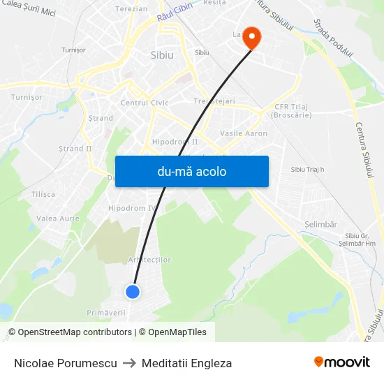 Harta de Nicolae Porumescu către Meditatii Engleza