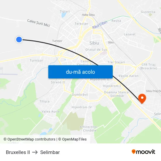 Harta de Bruxelles II către Selimbar