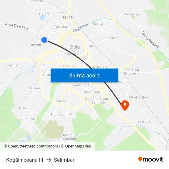 Harta de Kogălniceanu III către Selimbar