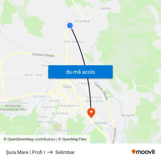 Harta de Șura Mare | Profi I către Selimbar