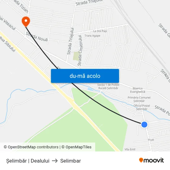 Harta de Șelimbăr | Dealului către Selimbar