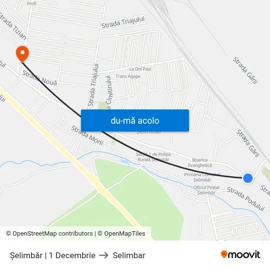 Harta de Șelimbăr | 1 Decembrie către Selimbar