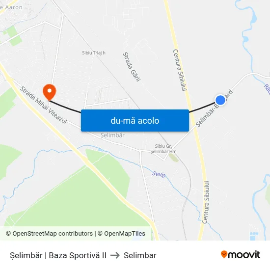 Harta de Șelimbăr | Baza Sportivă II către Selimbar