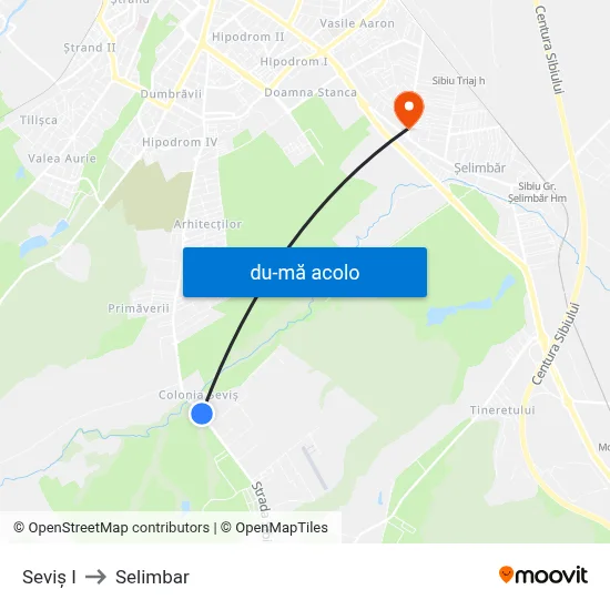Harta de Seviș I către Selimbar
