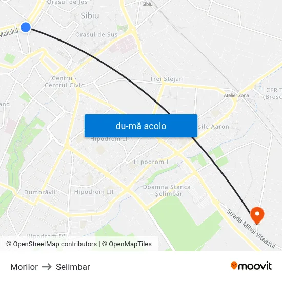 Harta de Morilor către Selimbar