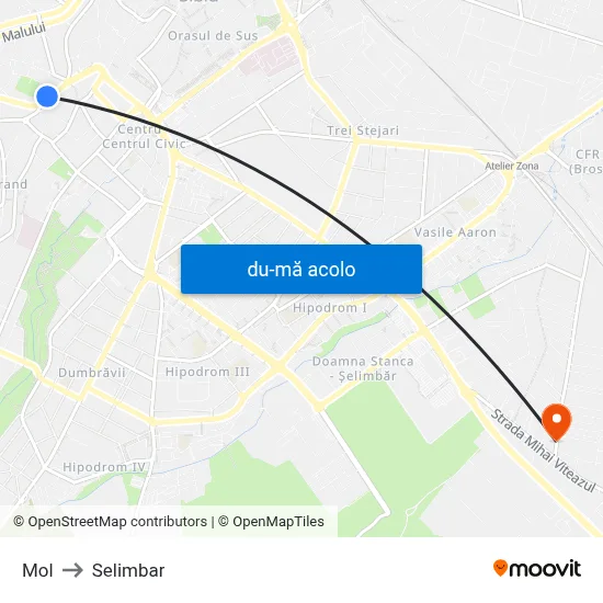 Harta de Mol către Selimbar