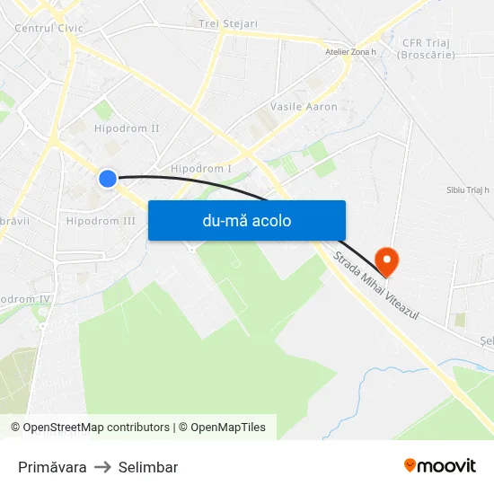 Harta de Primăvara către Selimbar