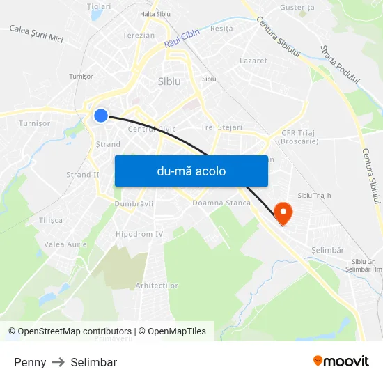 Harta de Penny către Selimbar