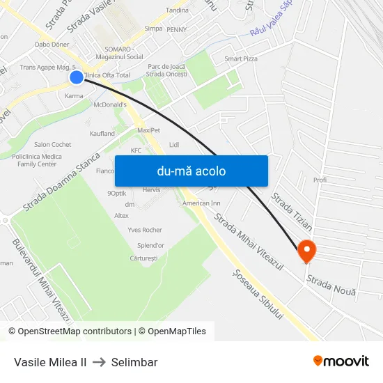 Harta de Vasile Milea II către Selimbar