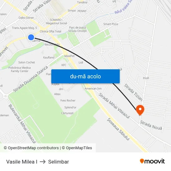 Harta de Vasile Milea I către Selimbar