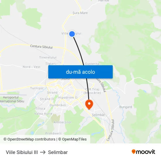 Harta de Viile Sibiului III către Selimbar
