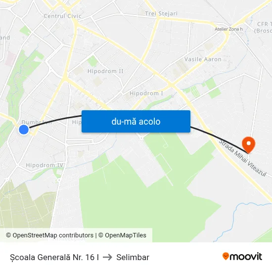 Harta de Școala Generală Nr. 16 I către Selimbar
