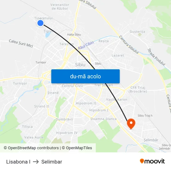 Harta de Lisabona I către Selimbar