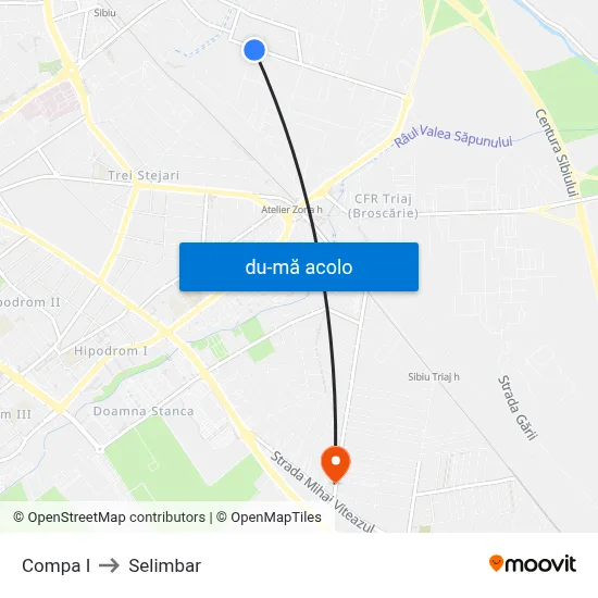 Harta de Compa I către Selimbar