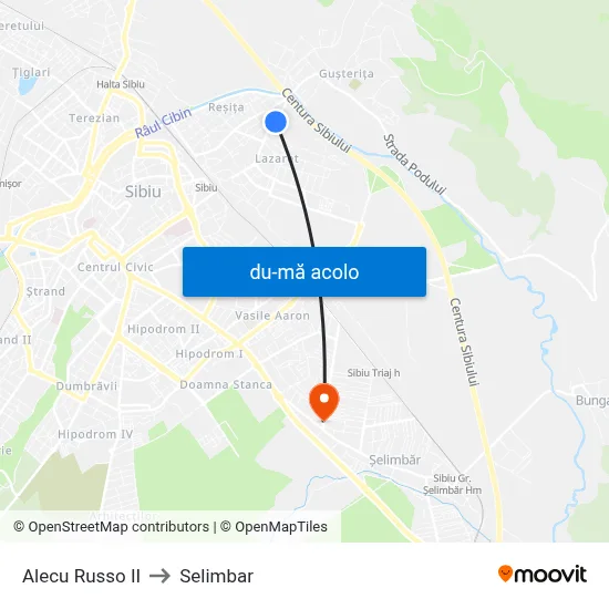 Harta de Alecu Russo II către Selimbar