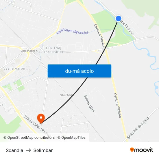 Harta de Scandia către Selimbar