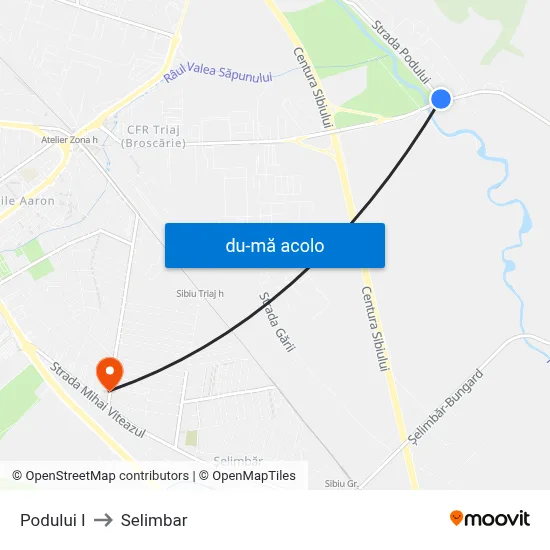 Harta de Podului I către Selimbar