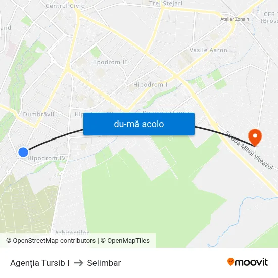Harta de Agenția Tursib I către Selimbar