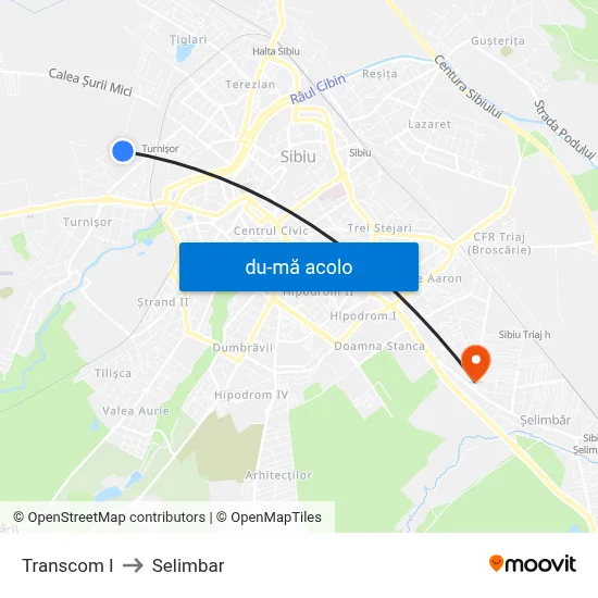 Harta de Transcom I către Selimbar