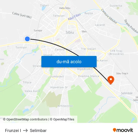 Harta de Frunzei I către Selimbar