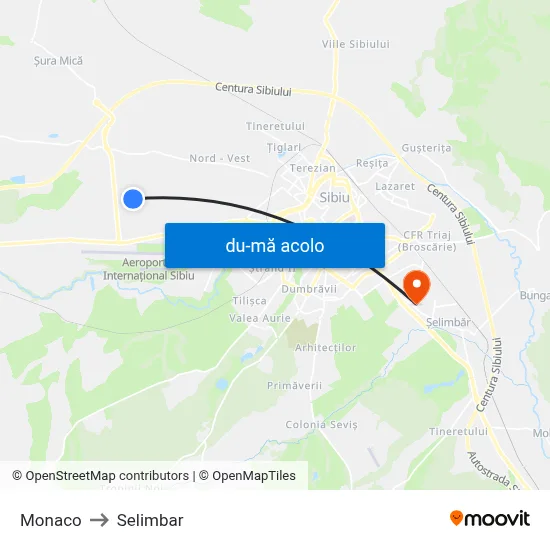 Harta de Monaco către Selimbar