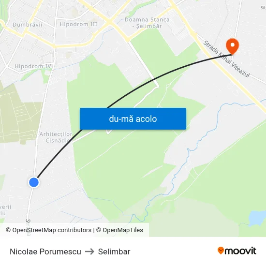 Harta de Nicolae Porumescu către Selimbar