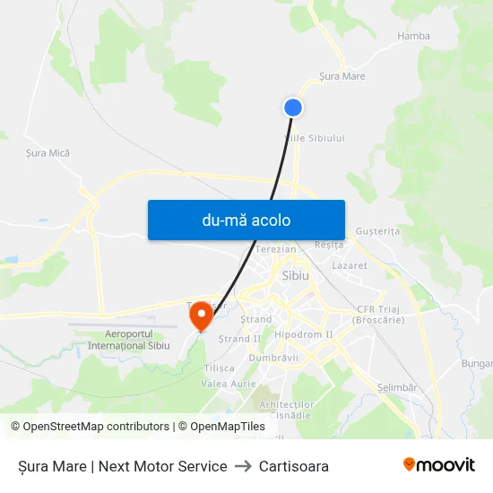 Harta de Șura Mare | Next Motor Service către Cartisoara