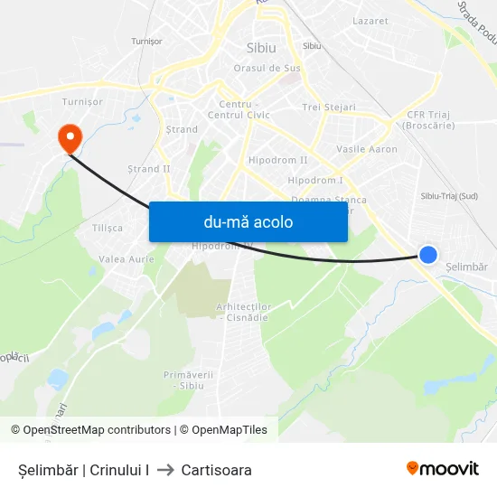 Harta de Șelimbăr | Crinului I către Cartisoara