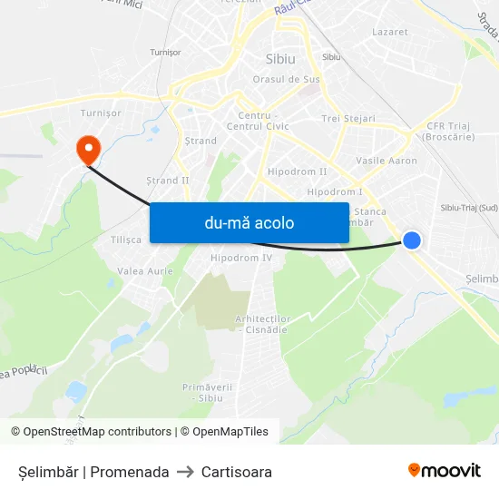 Harta de Șelimbăr | Promenada către Cartisoara