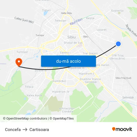 Harta de Concefa către Cartisoara