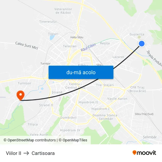 Harta de Viilor II către Cartisoara