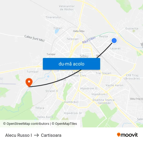 Harta de Alecu Russo I către Cartisoara
