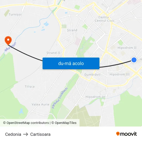 Harta de Cedonia către Cartisoara