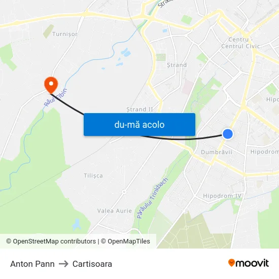 Harta de Anton Pann către Cartisoara