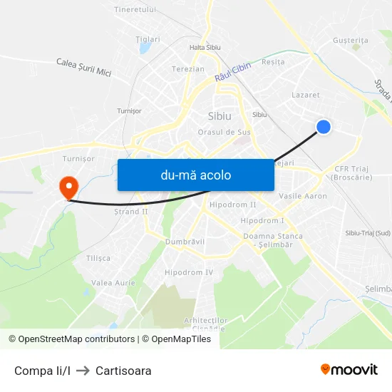 Harta de Compa Ii/I către Cartisoara